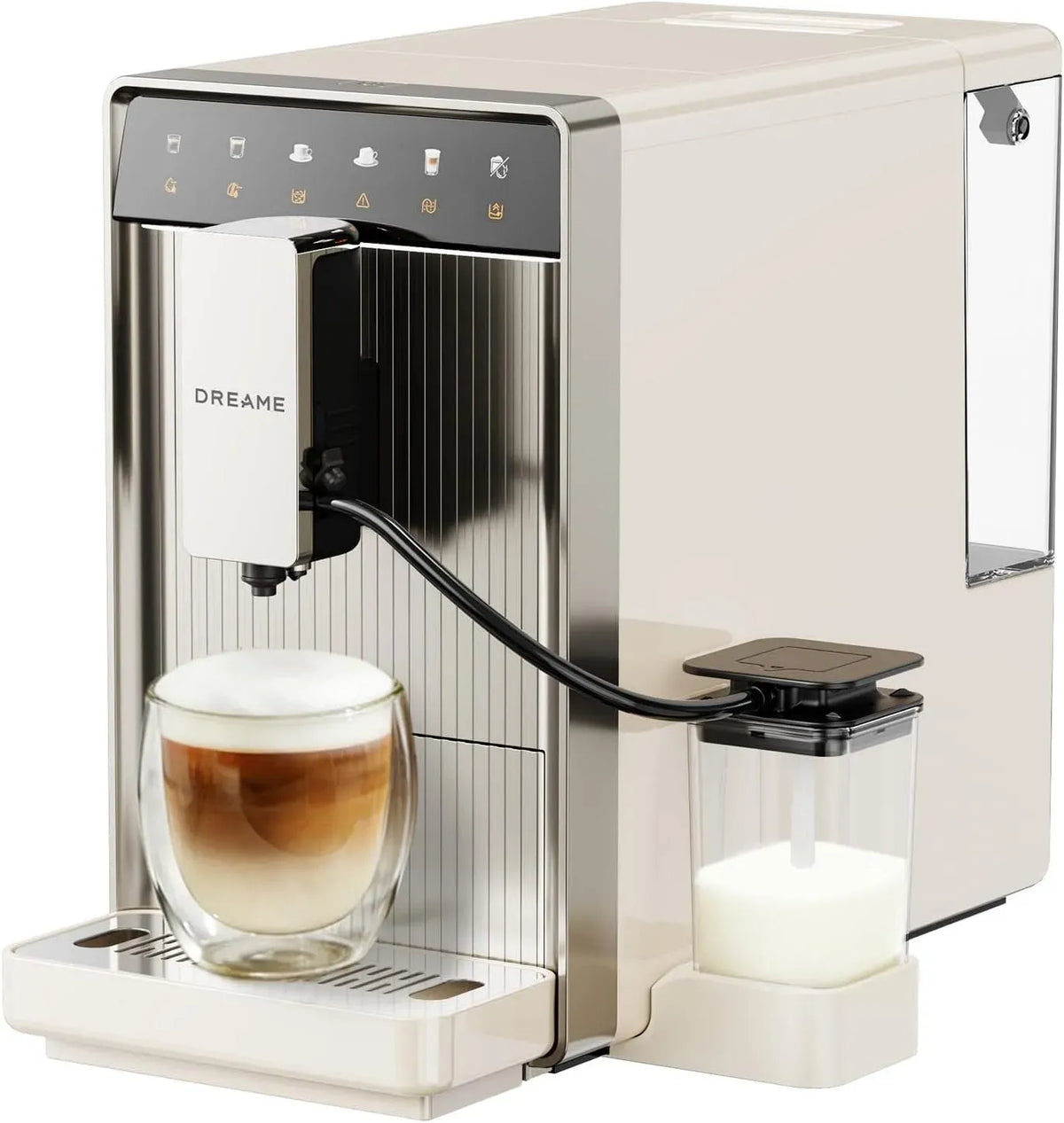 Espresso-Vollautomat, Touch-Bedienung, schmal, für fünf Kaffeespezialitäten