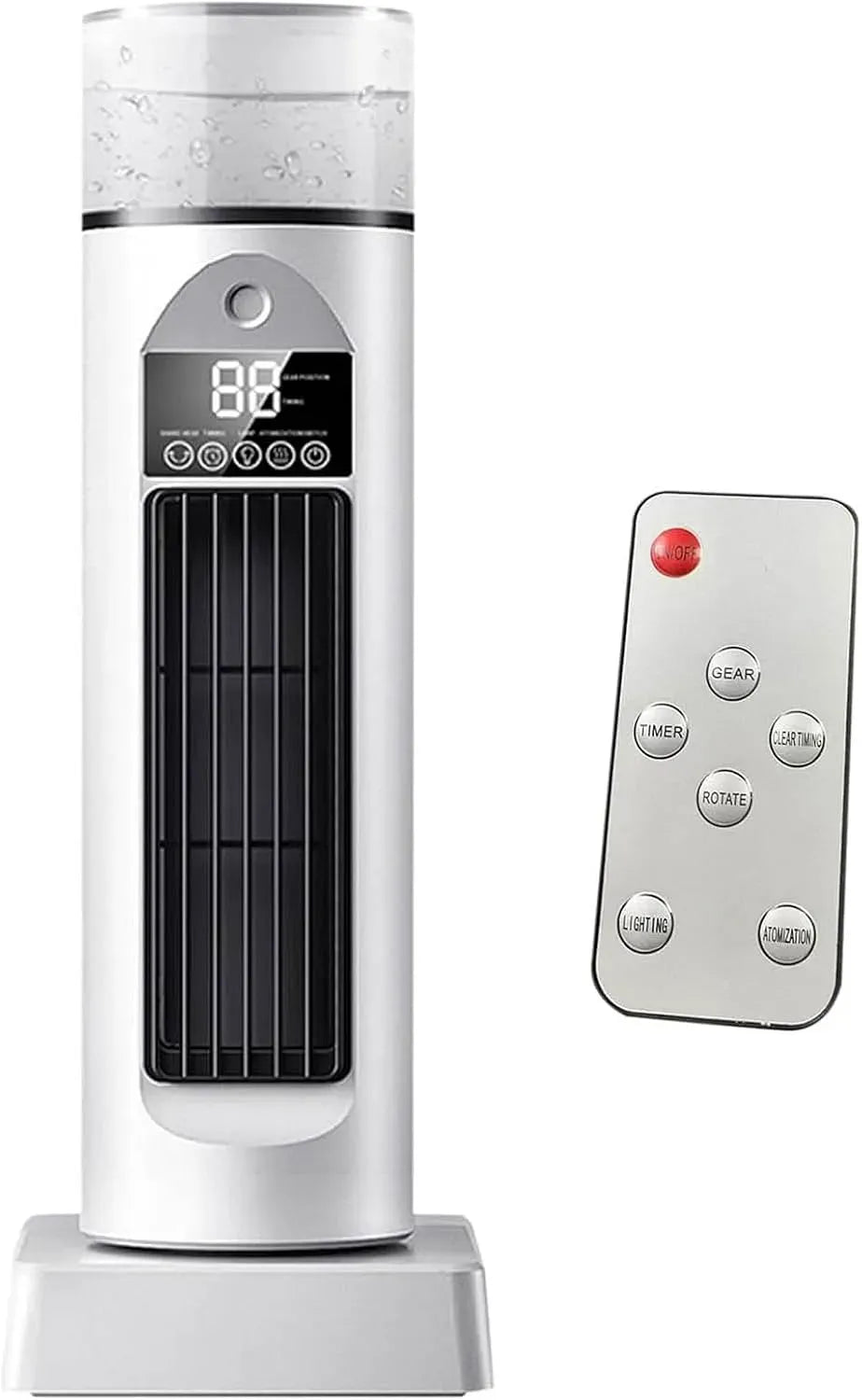 Klimaanlage 3-in-1, tragbar, Timer, 100 ml Tank, 1-6 Stunden Timer, 6 Windgeschwindigkeiten