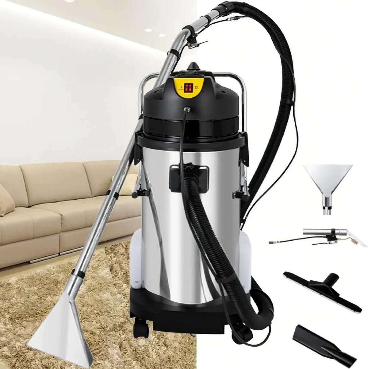Teppichreiniger, Teppich- und Polsterreinigungsgerät, 50 L, 1049 W, Gewerbliche