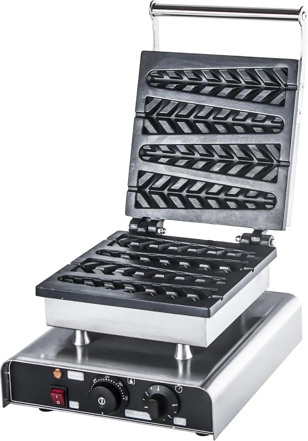 LW-ECO1 Lolly-Waffeleisen, Waffelautomat, Edelstahl