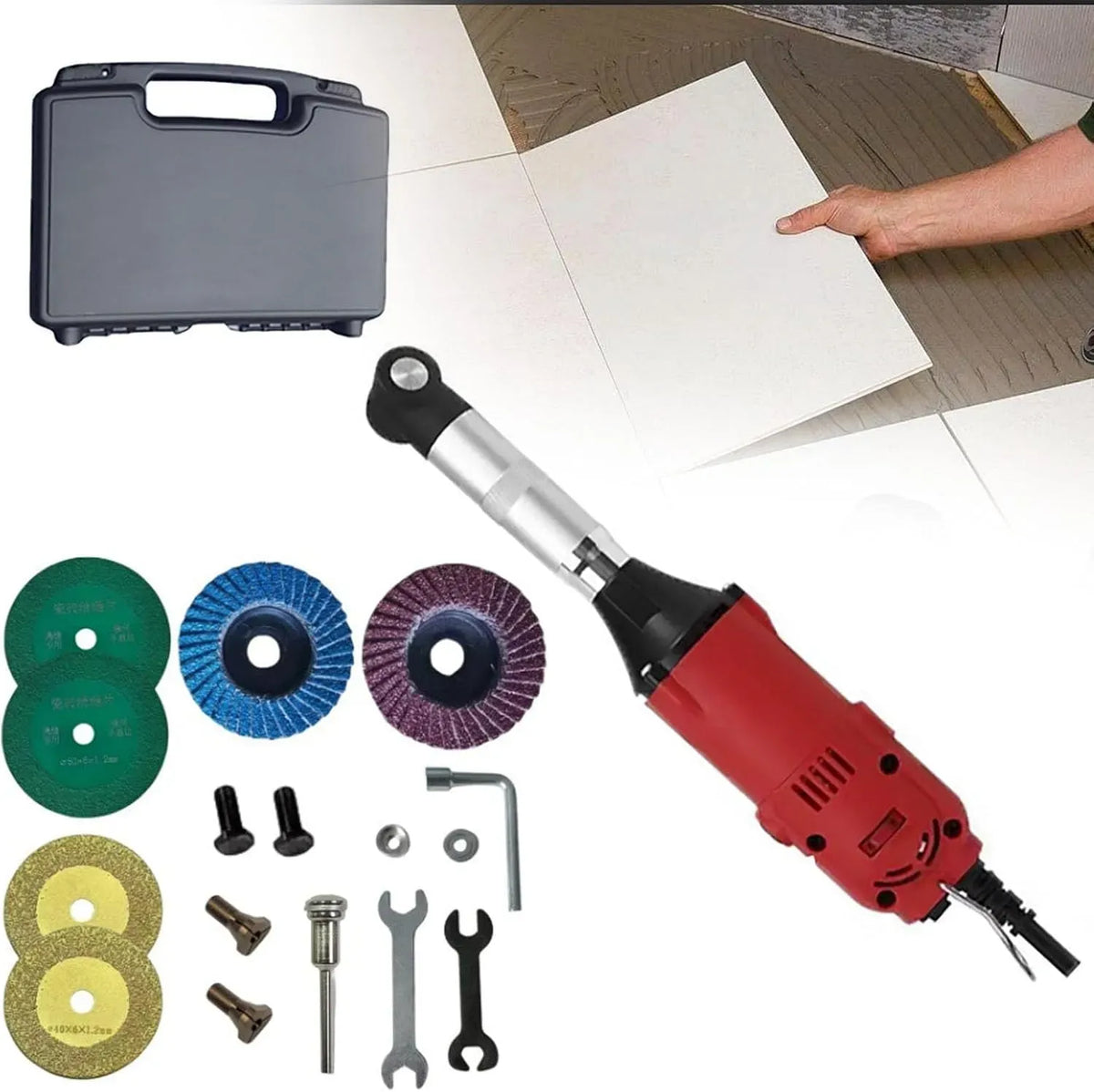 Fliesenreinigungsmaschine, für Gravurarbeiten