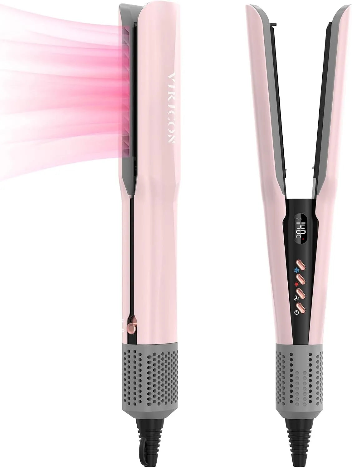 Haarglätter, Glätteisen, Glätteisen für Haare, Wärmefunktion, Air Haarglätter Ohne Heizplatten