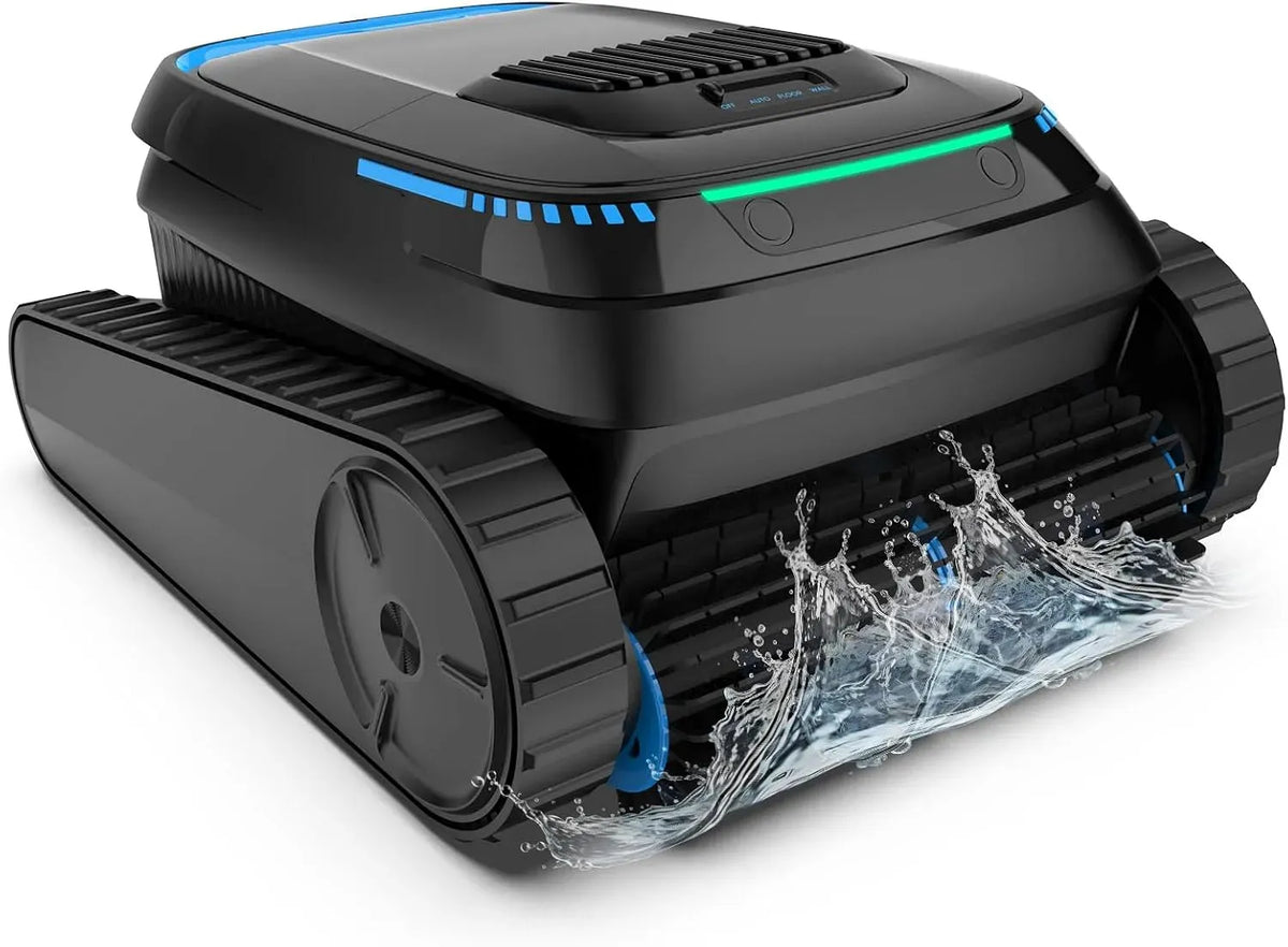 Poolroboter, Poolsauger, Akku, Poolreinigungsroboter, Poolreiniger, kabellos, Stand- und Wandmontage