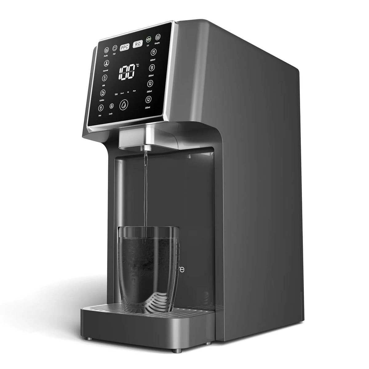 3S-Heizung Heißwasserspender, Osmoseanlage, Wasserfilter, Kalkfilter, Auftisch, Heißwasserbereiter, Trinkwasserfiltersystem, schmal, Wärmefunktion
