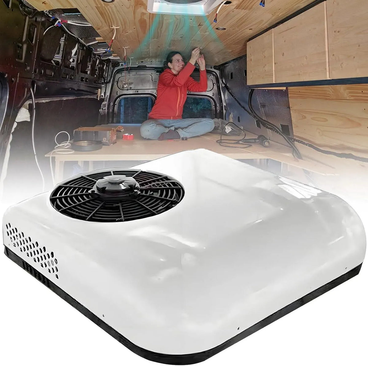 Klimaanlage 12V/24V White-24V, 12 V, Weiß, Klimagerät, Universell Für Wohnmobil-Dachklimaanlage
