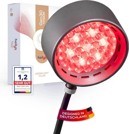 Gen30 Rotlichtlampe, 850 nm, 670 nm, Schwarz, LED Rotlichtlampe mit 6 Wellenlängen 630–850 nm