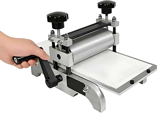 Drucker, Einstellbare Walze, Flachdruckpresse Und Linoldruckpresse