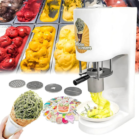 Eismaschine, Speiseeismaschine, gewerblich, Weiß, für die Herstellung von Softeis und Gelato