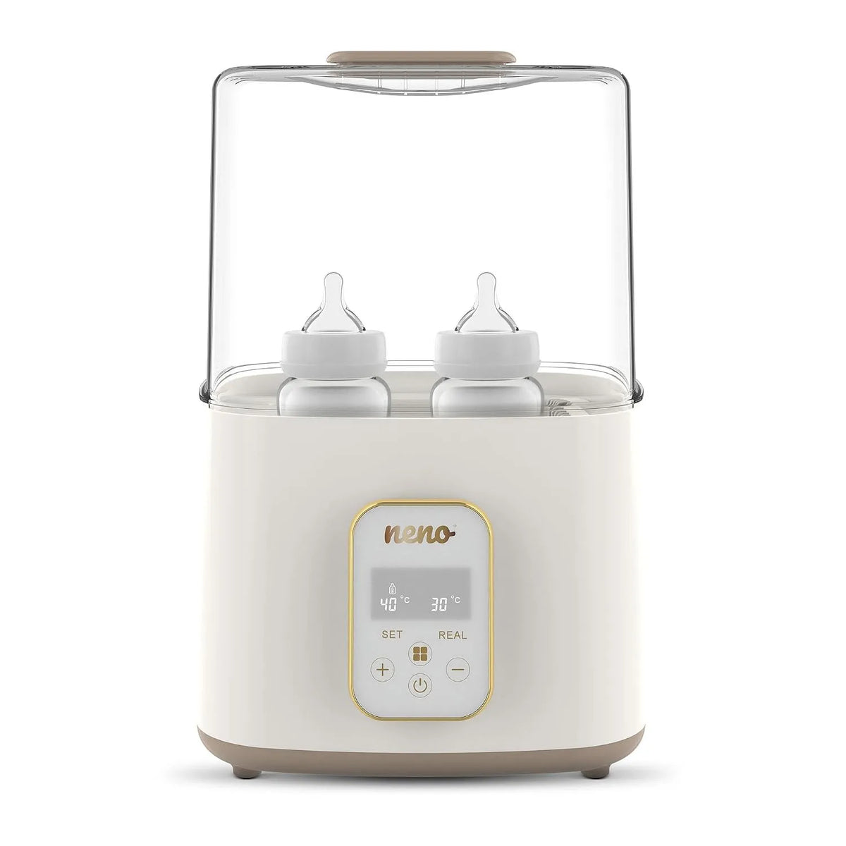 4-in-1 Flaschenwärmer, elektrisches Sterilisationsgerät, 4 Flaschen, Touch-Bedienung, Dampf, Wärmefunktion, für Babyflaschen, NENO
