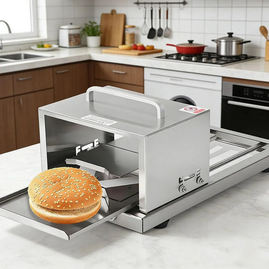 4-Fache Brotschneidemaschine, Bagelschneider, Edelstahl, für Den Küchen- Oder Gewerblichen Gebrauch
