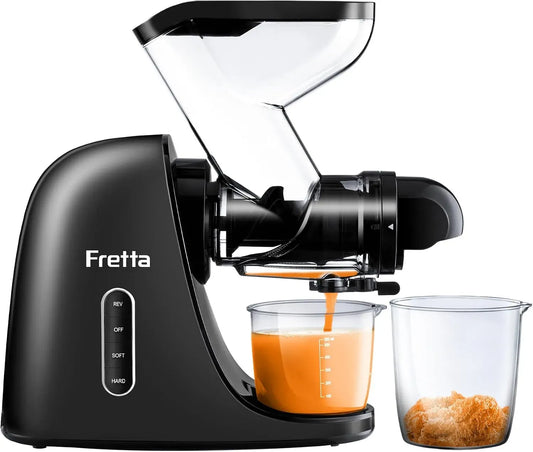 Entsafter, leise, breiter 76 mm Doppelschacht für ganze Früchte, BPA-frei