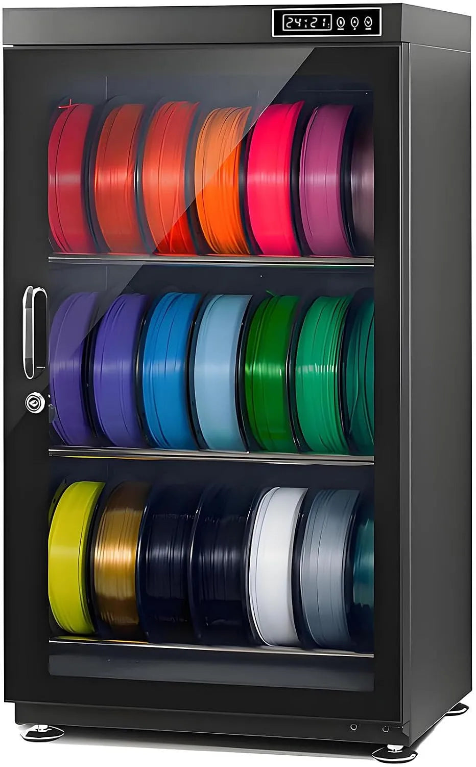 Luftentfeuchter, Trockenschrank 3D-Druckfilament 3D-Druckmaterialien, Transportrollen, 3D-Optik, Geeignet Für Wie Nylon/Pla/Abs/Petg/TPU SD115
