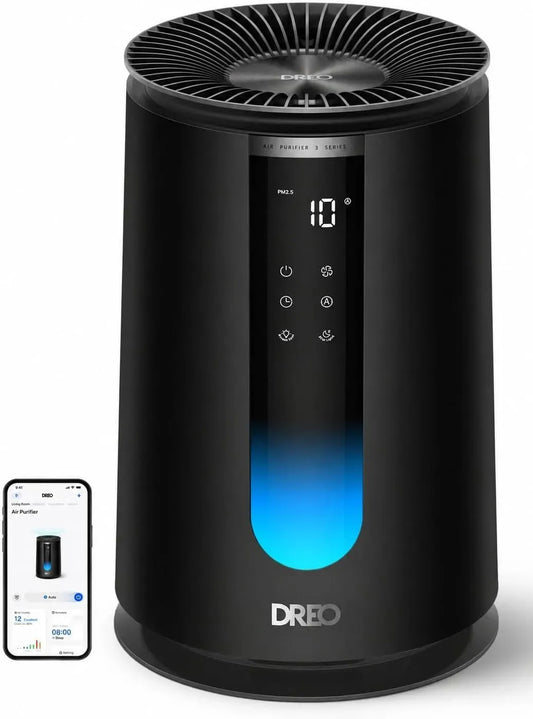 Luftreiniger 338S 3-in-1-HEPA-Filter, 195 m³/h, 18 dB, WLAN, WLAN/Sprachsteuerung/Alexa, PM2,5-Sensor, 4 Modi, 4 Geschwindigkeiten
