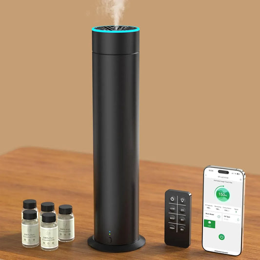 Aroma Diffuser, 5 Flaschen, Smart, Wasserloser Aroma Diffuser Set