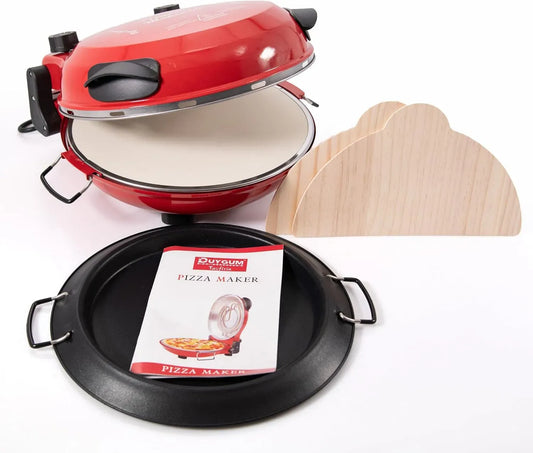 Elektrischer Pizzaofen, Ofen zum Backen, TruWare Pizzaofen elektrisch bis 400 Grad