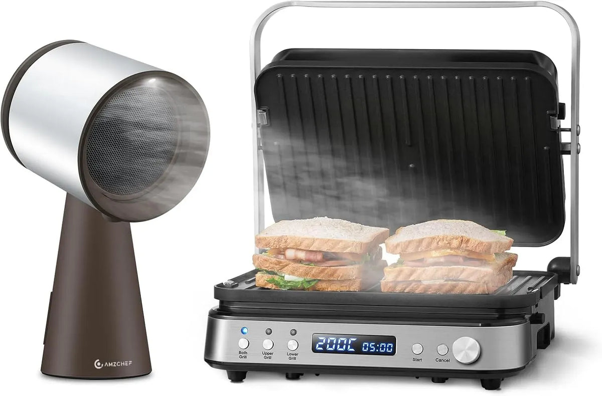 Dunstabzugshaube, Küchenhaube, AMZCHEF, Grill