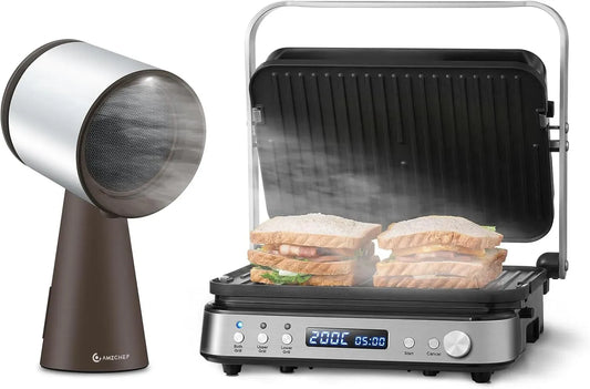 Dunstabzugshaube, Küchenhaube, AMZCHEF, Grill
