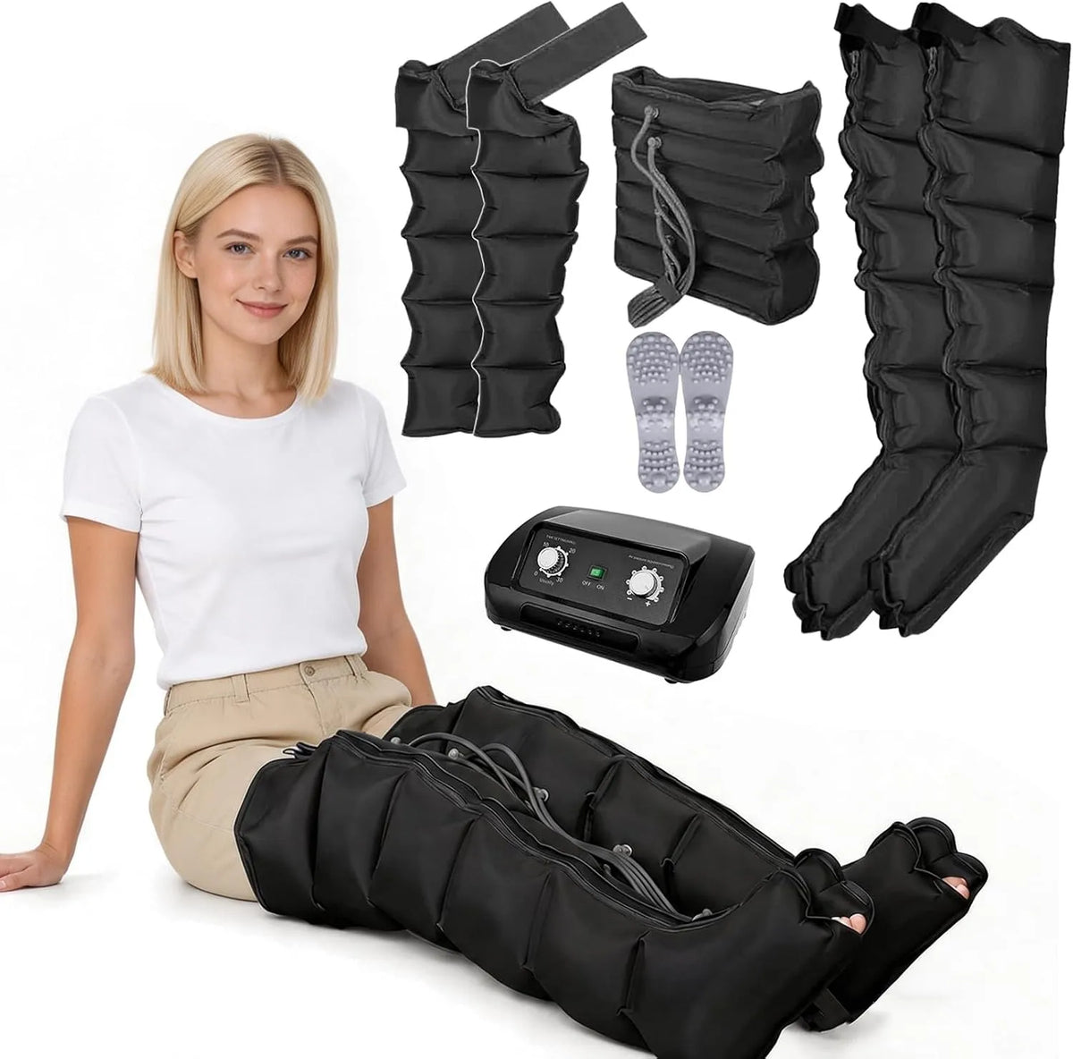 30-240mmHg Lymphdrainage Gerät, Beinmassagegerät, gewerblich, für Durchblutung