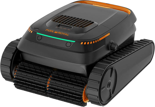 PR10 Poolroboter, Poolsauger, Akku, Poolreinigungsroboter, Poolreiniger, kabellos, Stand- und Wandmontage, für Schwimmbecken Boden, Pool-Royal