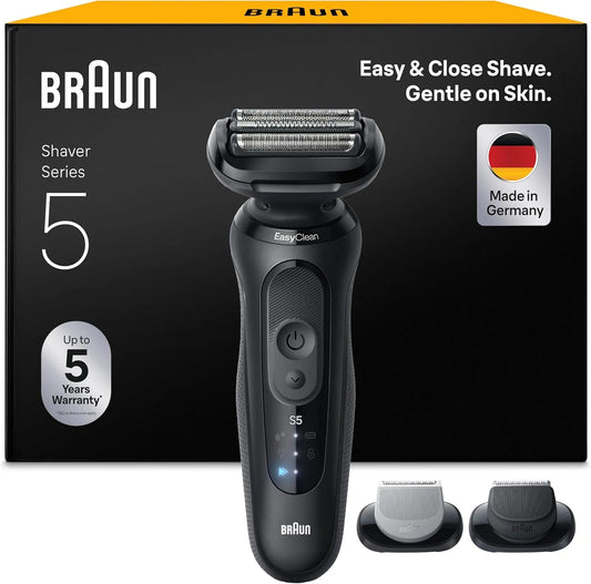 Braun Series 5 52-N1650si Rasierapparat, Rasierer, Akku, IP65, kabellos, Schwarz