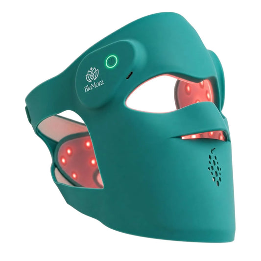 3D-Design Lichttherapie, LED-Gesichtsmaske, 8 Farbmodi mit blauen, inspiriert von koreanischer Hautpflege, roten und NIR-Lichtern