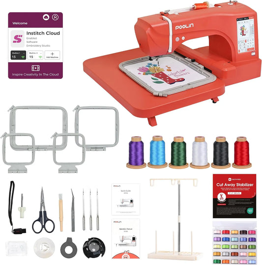 EOC06 Stickmaschine, Stickautomat, Touch-Bedienung, PooLin