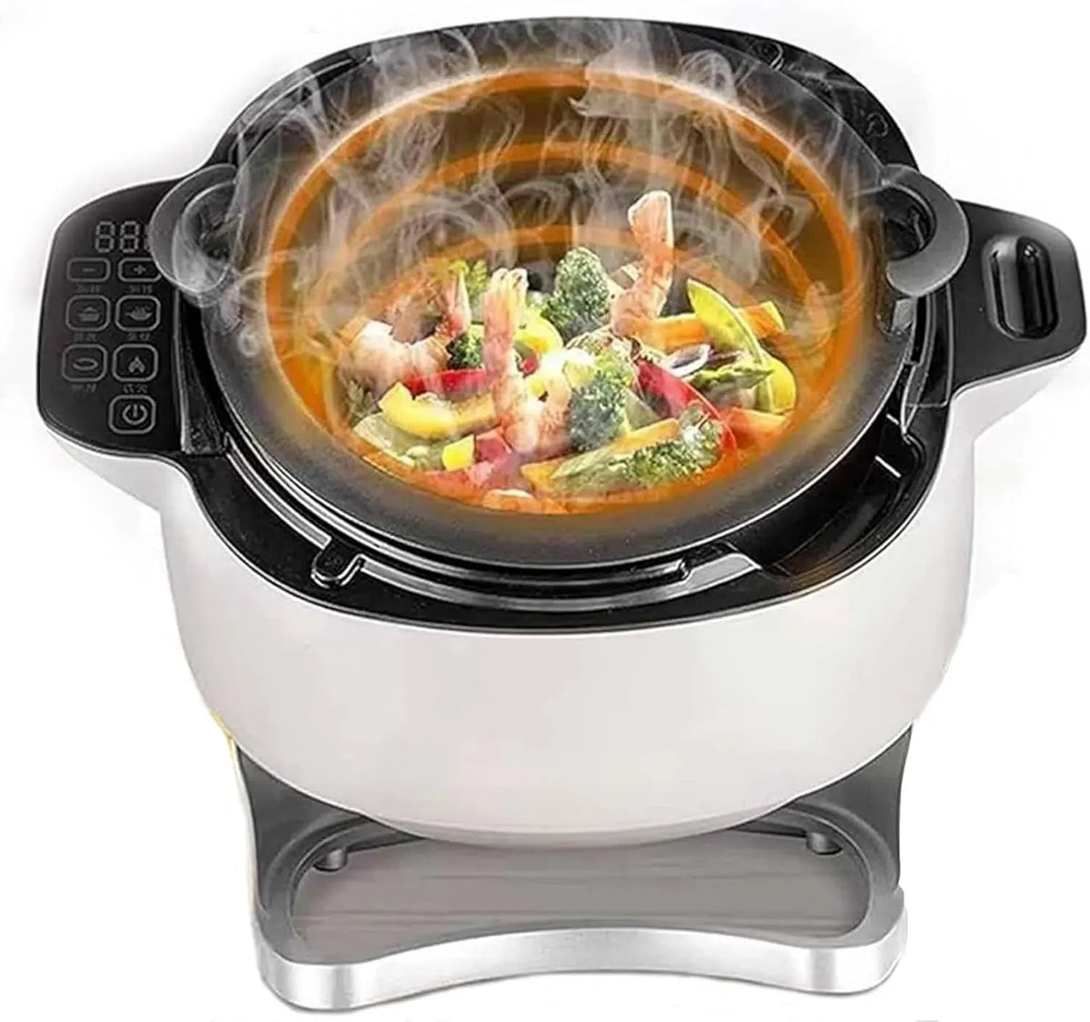 Küchenmaschine, 6 L, 2000 W, Touch-Bedienung, gewerblich, Restaurant, Weiß, FüR Das Restaurant Zu Hause