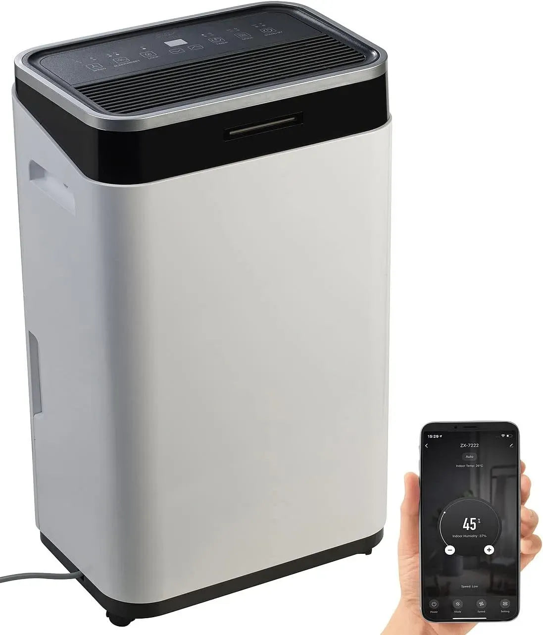Wäschetrockner, Timer, WLAN, Luftentfeuchter App gesteuert, 25 Liter/Tag