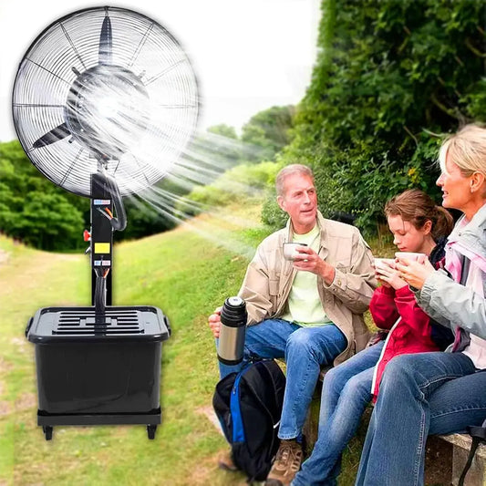 Ventilator, 42 L, Outdoor, 3 Geschwindigkeiten, Oszillation, großer Wassertank, Restaurant, 90° Oszillation, 3 Geschwindigkeitsmodi