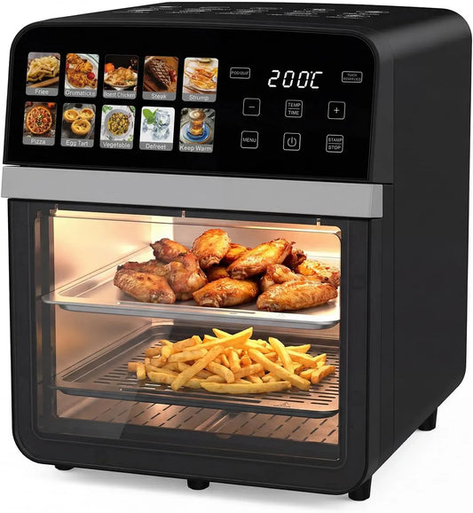 Heißluftfritteuse, 10 L, 1800 W, Fettfreie Fritteuse mit großer Kapazität 1800W
