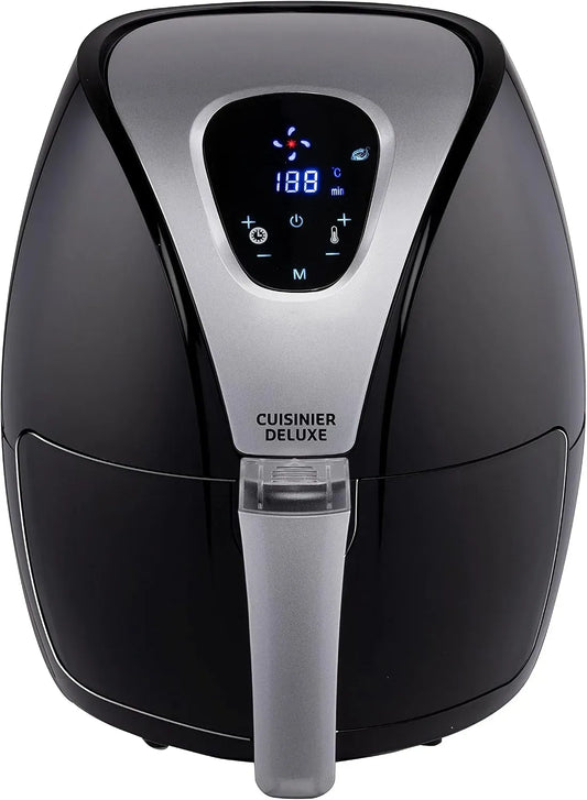 Heißluftfritteuse, 2,4 L, 1500 W, Timer, Digitalanzeige, Schwarz, 8711252180519