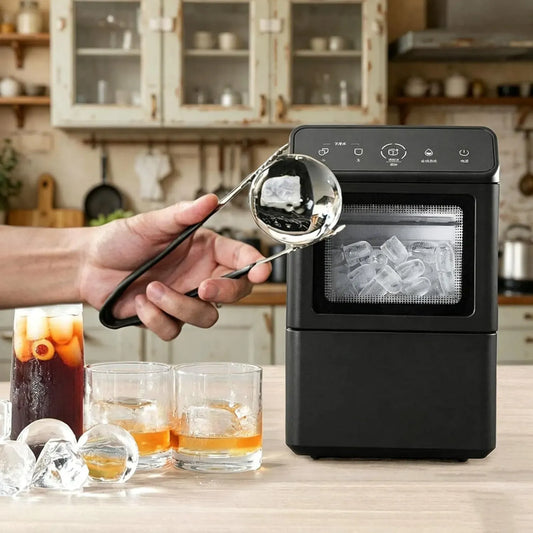 Eiswürfelmaschine, 55 x 55 x 55 mm, JOSBY, tragbar, USB, oder 55 x 55 x 55 mm große Eiswürfel gleichzeitig, produziert 4 Eiskugeln, für Hausbar
