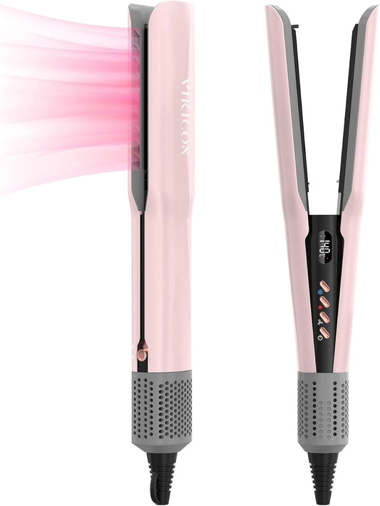 Haarglätter, Glätteisen, Glätteisen für Haare, Wärmefunktion, Air Haarglätter Ohne Heizplatten