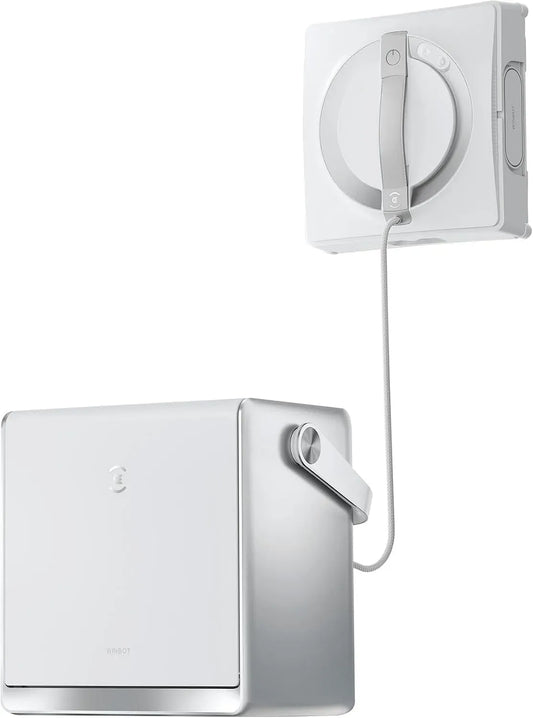 6-in-1 4500mAh Multifunktionsstation, Fensterputzroboter, Akku, kabellos, Weiß, ECOVACS WINBOT