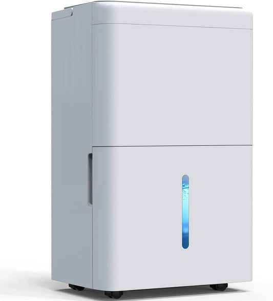 Luftentfeuchter, 20 L, Timer, Dehumidifiers for home für 150m³/50m², Filter und 1M Ablaufschlauch, 10 J