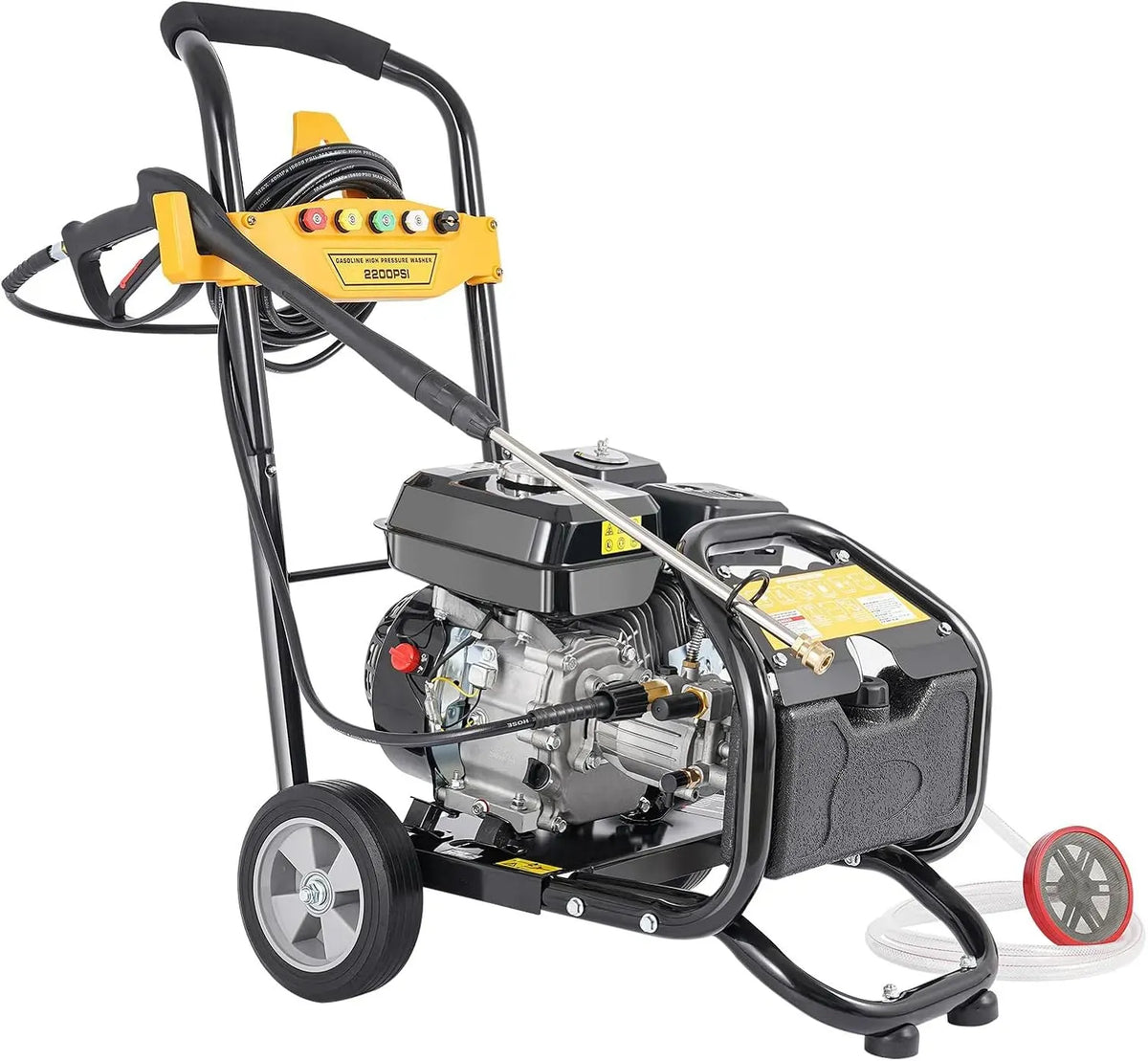 Hochdruckreiniger, Benzin PSI 150 3400RPM, Dampf, Industrie Hochdruckreinige Motor fur Jet Wash, 2200 Bar, Flächenreiniger Dampfstrahler Dreckfräse