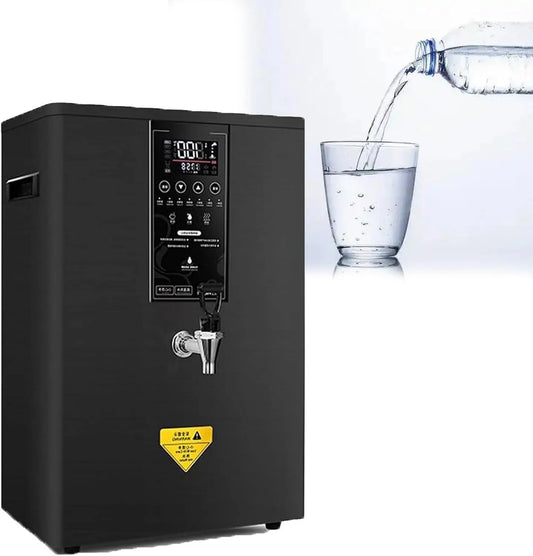 Heißwasserspender, Filter, Heißwasserbereiter, 60 L, LCD-Display, Schwarz, für Den Gewerblichen Einsatz，Schwarz 60L