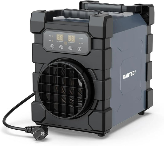 Elektroheizung, 2000 W, WLAN, gewerblich, elektrisches Heizgerät, Professioneller Elektro Heizlüfter 2000 Watt mit Fernbedienung