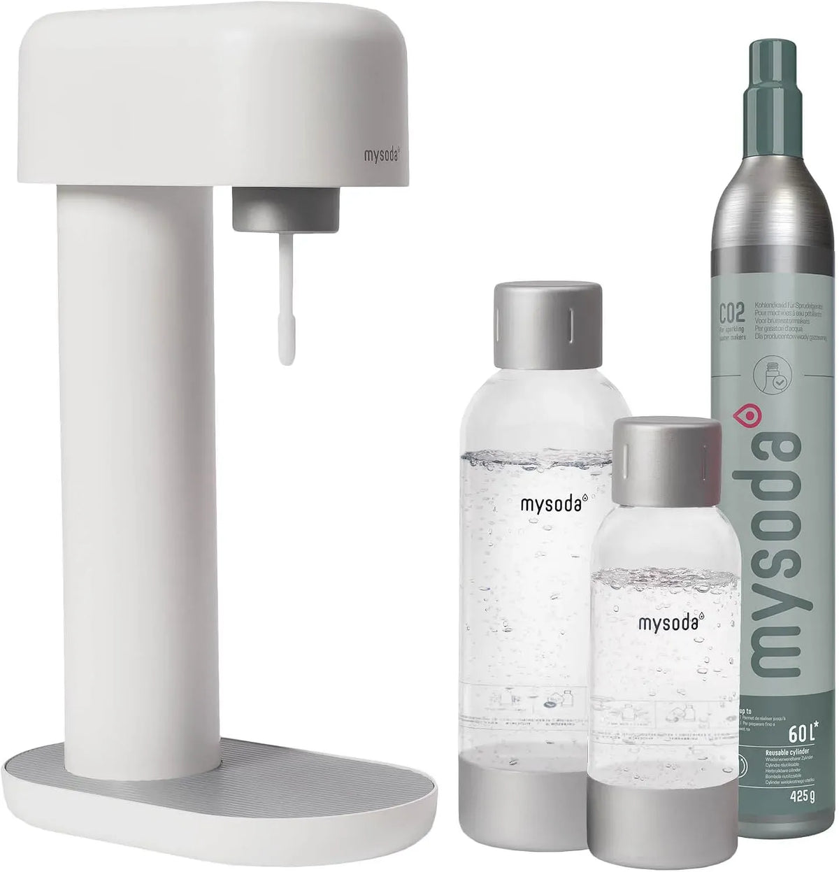 Mysoda: Ruby Set Wassersprudler, Weiß