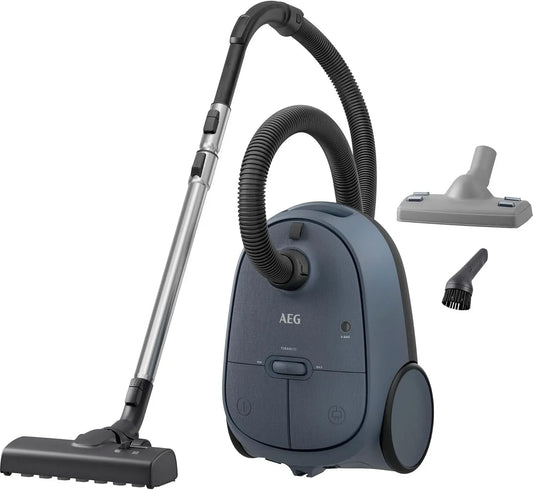 AEG CLEAN 6000 AB61C2DBS Staubsauger, 850 W, Blau, 12 m Aktionsradius, 55 % Recyclingkunststoff