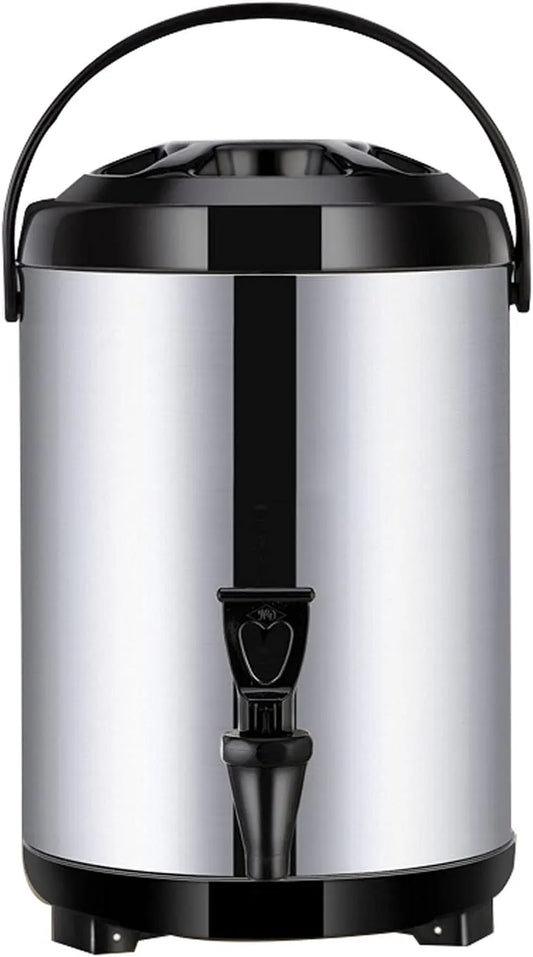 Heißwasserspender, Getränkespender, Isolierbehälter, Getränkedispenser, Heißwasserbereiter, 1,5 L, 6 L, 7,5 L, 9,5 L, Edelstahl