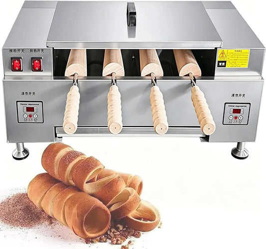Brotbackautomat, Brotbackmaschine, Multifunktionaler 3000-Watt-Eiswaffelgrillofen, Einstellbarer Temperatur