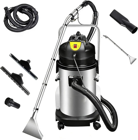 Teppichreinigungsmaschine, Trockenreiniger, Tiefenreiniger, Teppich- und Polsterreiniger, 40 L, tragbar, gewerblich, für Gardinen & Textilien 40L