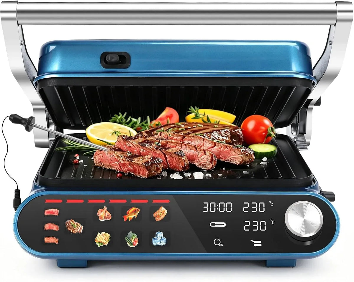 Geschirrspüler 3-in-1, 9 Programme, Spülmaschine, Grill, 180° Tischgrill für 6-8 Personen
