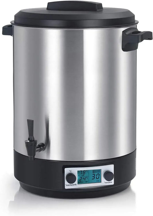 Küchenarmatur, 45 L, 2500 W, Timer, LCD-Display, Edelstahl