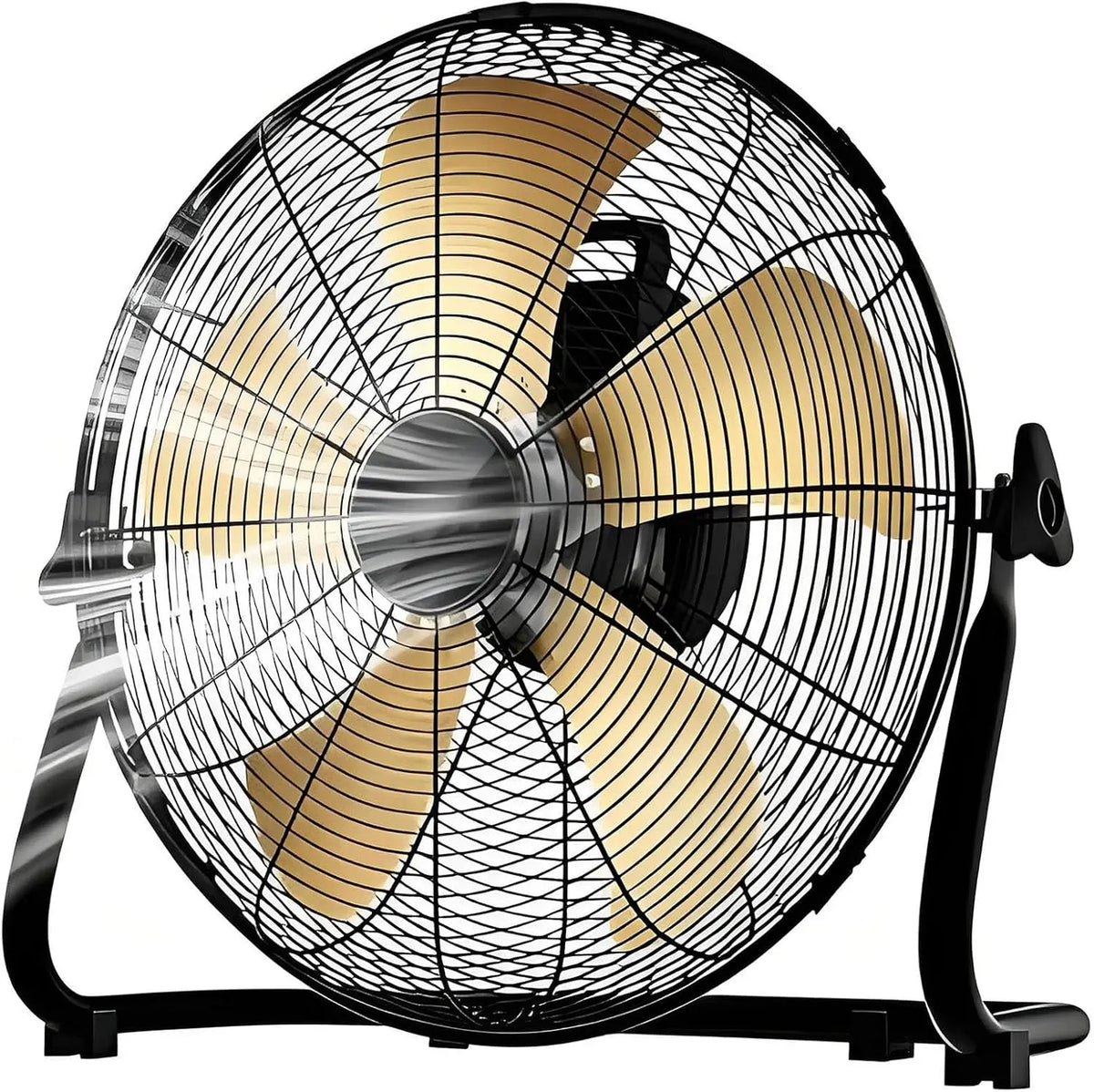Ventilator, 30,5 cm, Ventilator zur Luftzirkulation, 4 Geschwindigkeiten, Robuster Metall-Bodenventilator